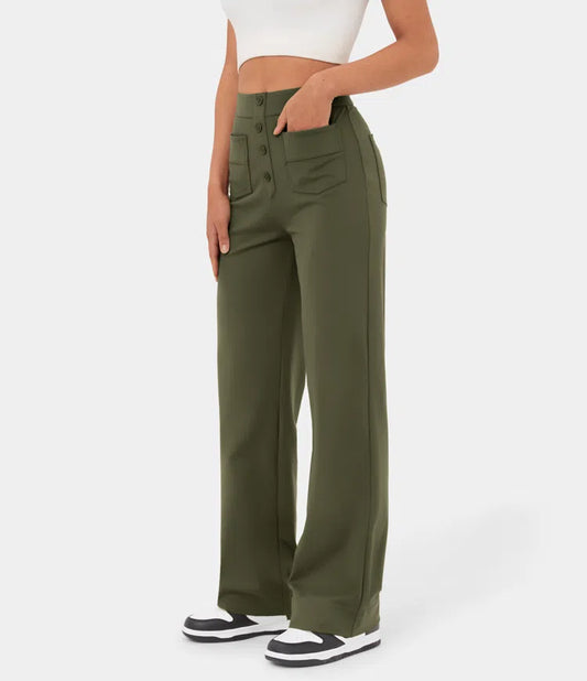 New York High Waisted Straight Leg Pants- Last Summer Sale!